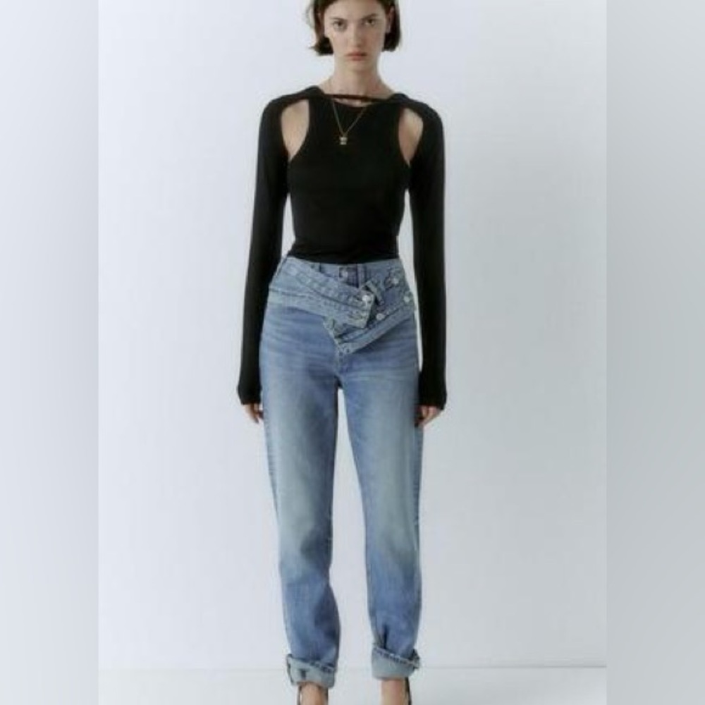 ZARA LAYERED SLEEVE TOP